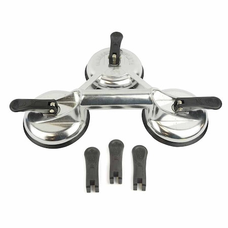 Big Horn 4-1/2 Inch Diameter 3 Inch Jaw Glass Suction Cups / Plate 19291